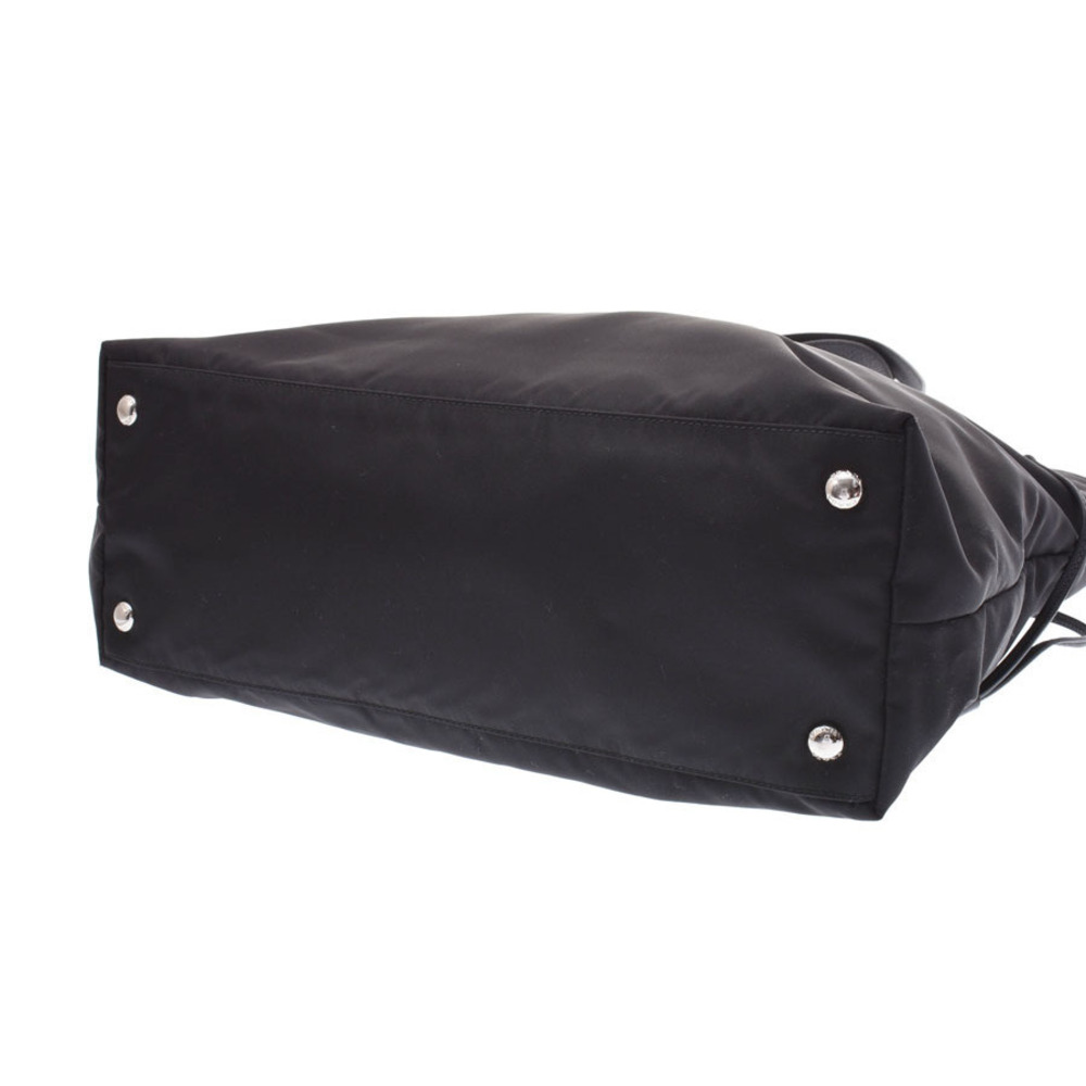 Prada Black tote Re Nylon bag Saffiano - Picture 5 of 11